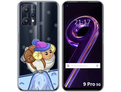 Carcasa para Realme 9 Pro 5G TUMUNDOSMARTPHONE Dibujos Transparente Cabra Multicolor