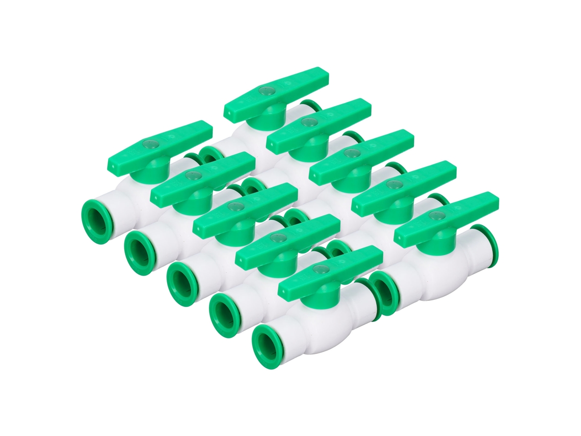 Kit 10 Válvulas de Esfera Conexão Rápida Ppr 20mm Sistema de Água Controle Estável