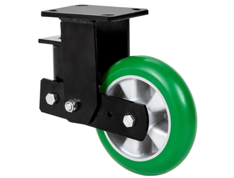 Rueda fija 17hlsb160-auagb suspension poliur.verde eje bolas balona ALEX