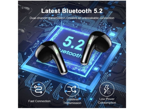 Auriculares Bluetooth True Wireless ENZONS Inalámbrico 5.2 Inalámbrico con  caja de carga Mini USB-C Sport con micrófono