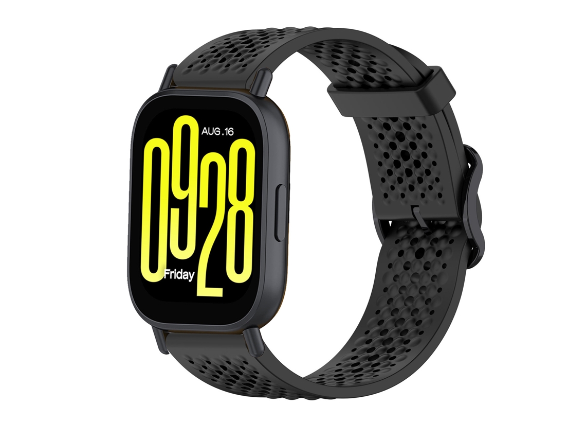 Correa para Xiaomi Redmi Watch 5 Active/Watch 5 Lite de 22 mm Gertiz de silicona transpirable de color sólido (negra)