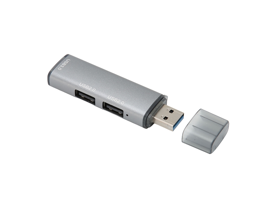 Concentrador USB 3.0 de 3 puertos, transmisión de 5 Gbps, divisor de aleación de aluminio, plug and play, para computadoras de escritorio, portátiles, discos duros, impresoras Kofihety