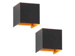Aplique Led para Interior/Exterior: Juego de 2 Lámparas de Exterior Blanco Cálido Aplique de Exterior Ip65 G9 Blanco NETTLIFE