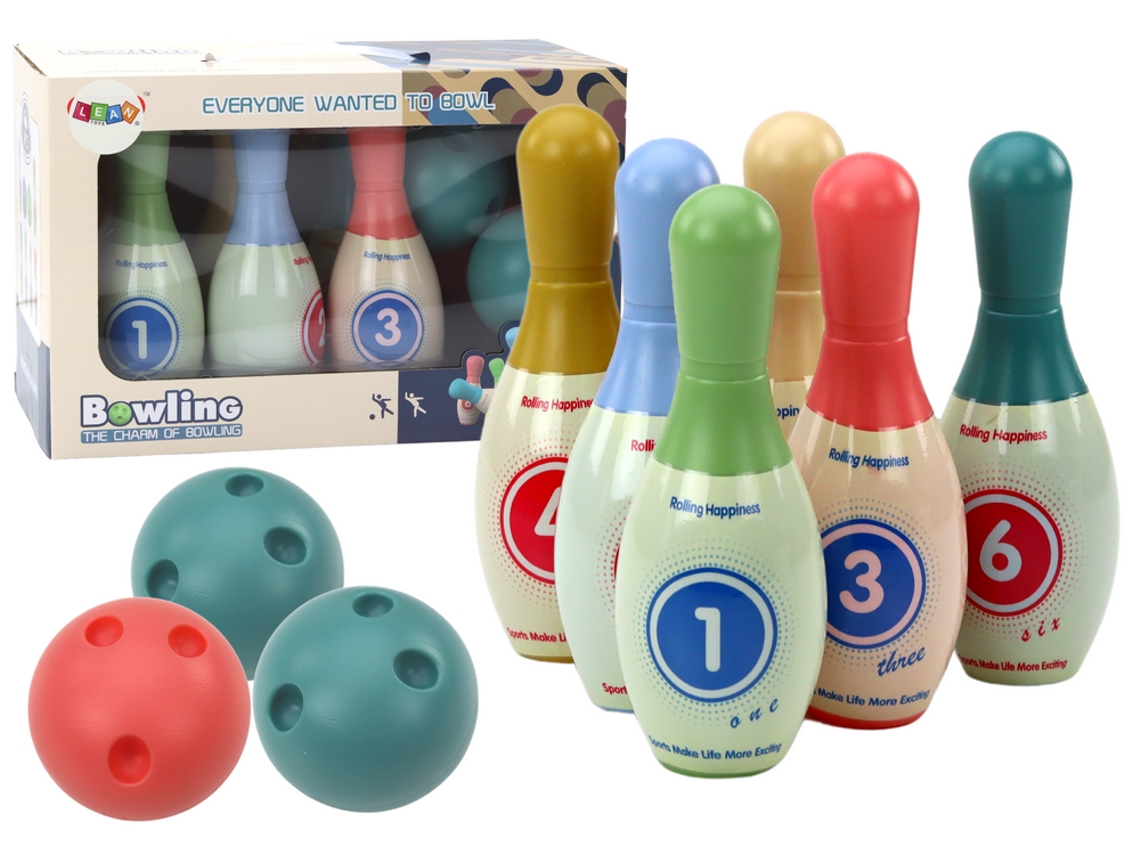 Juego de 6 bolos de colores para juegos arcade B.active