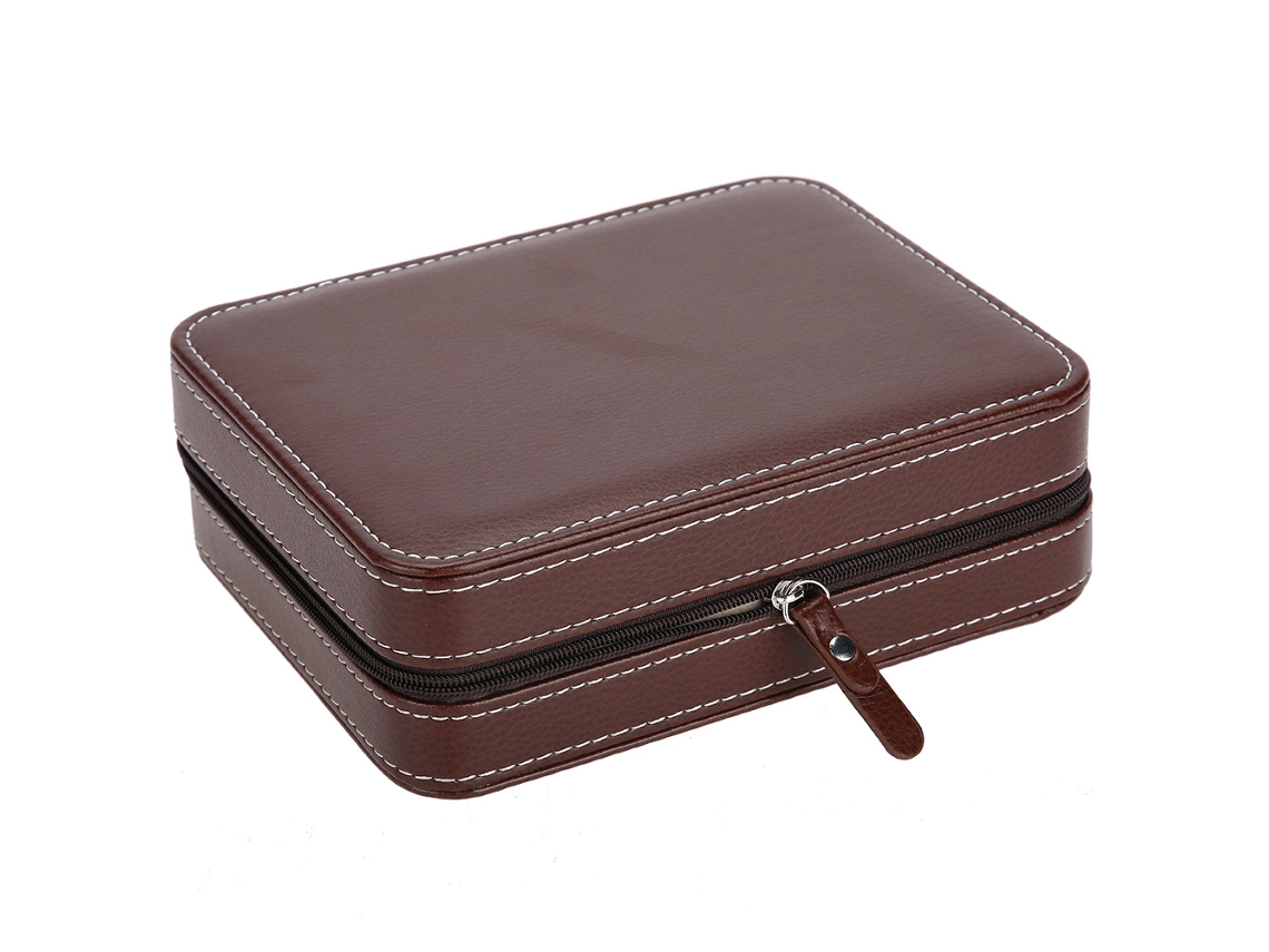 Caja De Relojes Con 4 Espacios Organizador De Joyería Estuche De Presentación