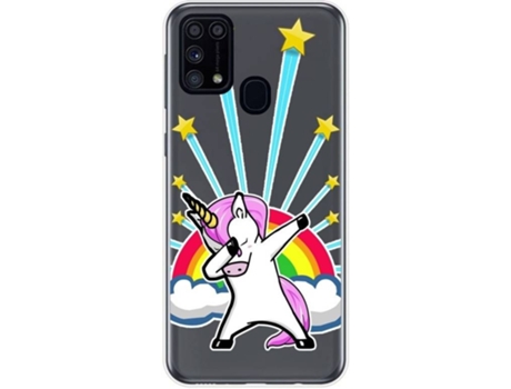 Carcasa Samsung Galaxy M31 TUMUNDOSMARTPHONE Dibujos Transparente Multicolor