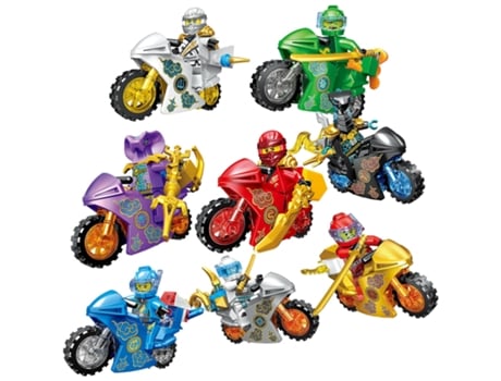 Figura de Acción 8Stk Ninjago Set Moto Ninja Mini - 8 Piezas (Idade Mínima Recomendada: 6 anos)