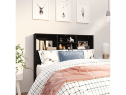 Mueble Cabecero Negro 120x19x103,5 Cm