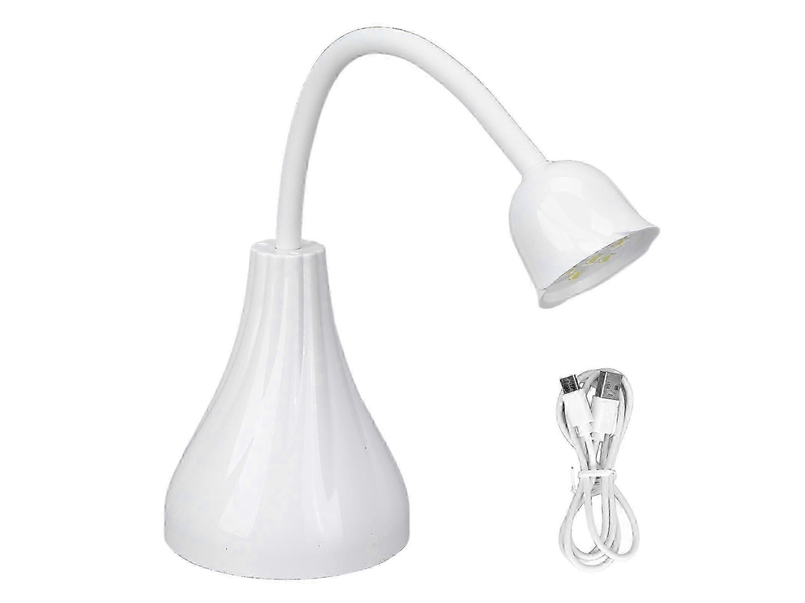 Secador de esmalte de uñas en gel recargable, secado rápido, lámpara UV giratoria para uñas, forma rosa, herramienta para decoración de uñas GOKOCO