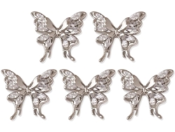 Conjunto De 5 Dijes De Circonita 3d Para Decoración De Uñas, Joyería Y