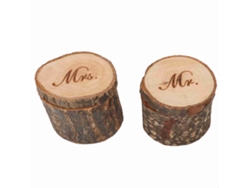 Caja para anillos de boda estilo retro, 2 piezas 01