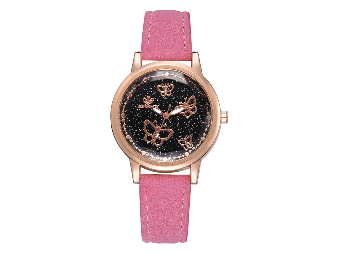 Reloj De Pulsera De Moda Para Mujer En Piel Sintética Con Esfera Redonda Grande Y Números De Cuarzo (plateado)