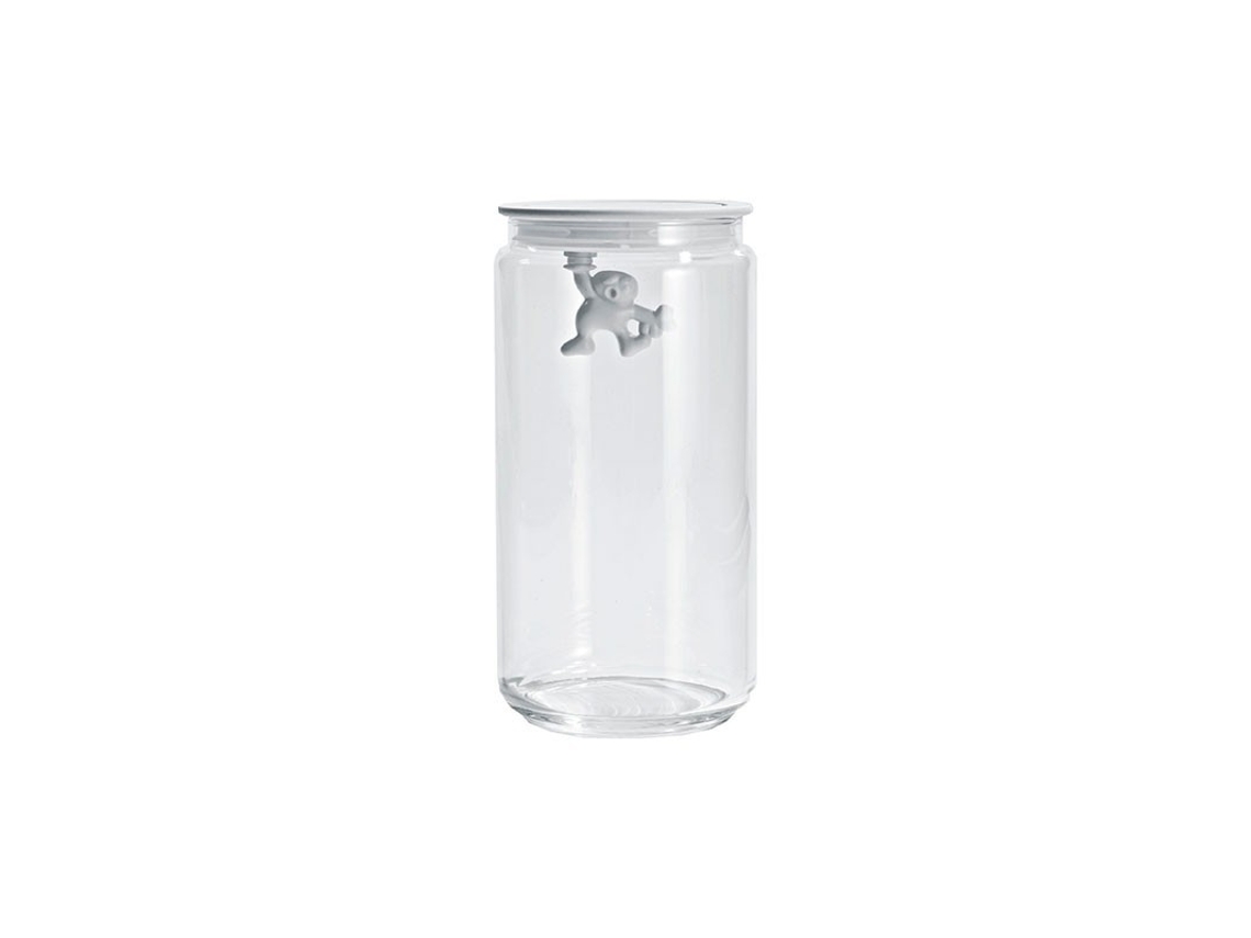 Tarro con Tapa HermÃ©tica Blanco 1.4Lt - Gianni A Little Man Holding On Tight A DI ALESSI