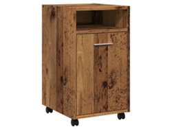 Maison Exclusive - Armario Ruedas Madera Contrachapada Envejecida 33x38x60 Cm