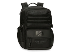 Mochila Bromley 24 de poliéster negro de Pepe Jeans