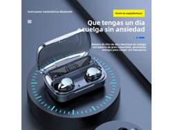 Auriculares inalámbricos Bluetooth TG02 TWS 5.1 con micrófono y cargador de 3000 mAh con pantalla LED Vayotoy