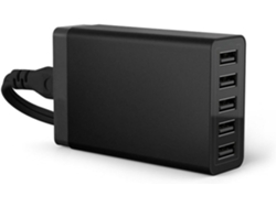 Cargador Multi-usb De 5 Puertos Y 40 W Para Teléfonos Móviles, Dispositivo De Carga Inteligente, Estación De Carga