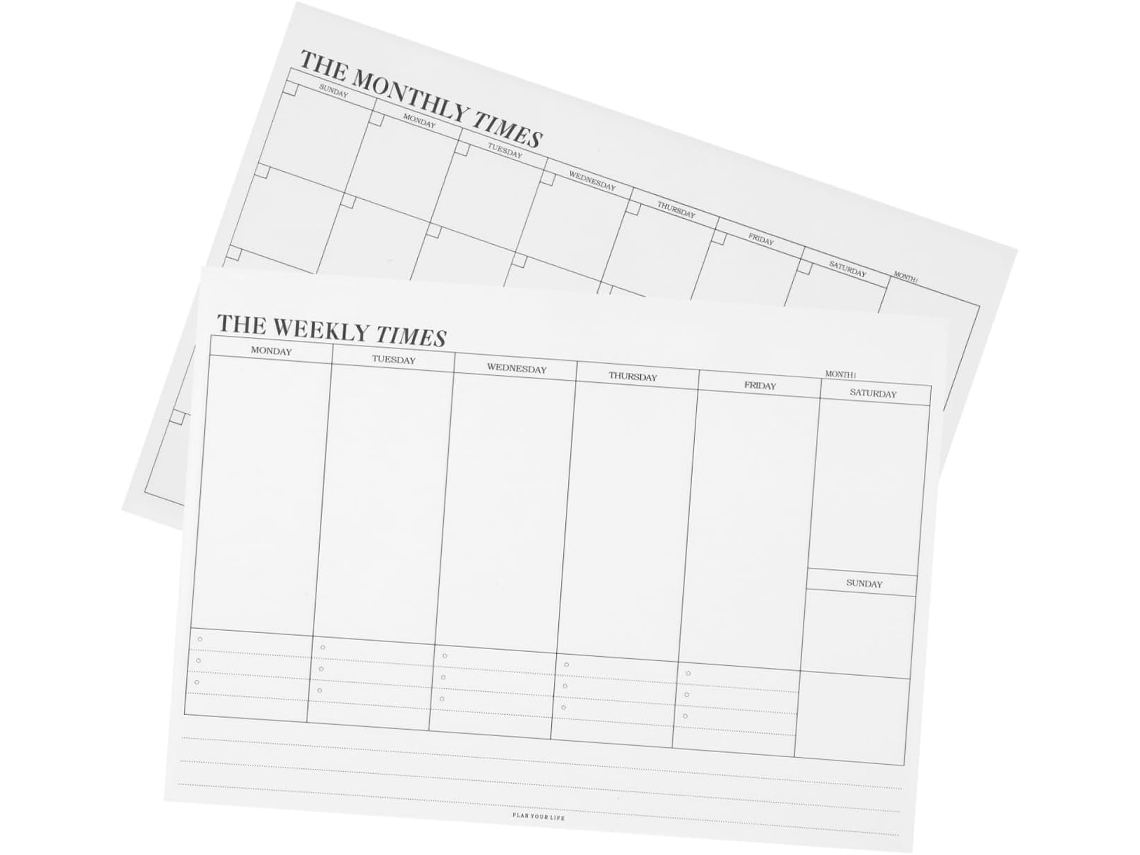Juego De 2 Cuadernos Planificadores De Oficina | 60 Páginas