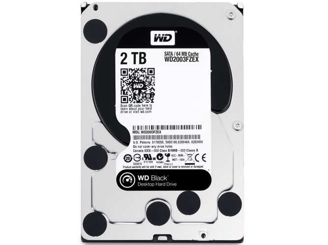 Disco HDD Interno WESTERN DIGITAL WD1003FZEX (2 TB - SATA - 7200 RPM)