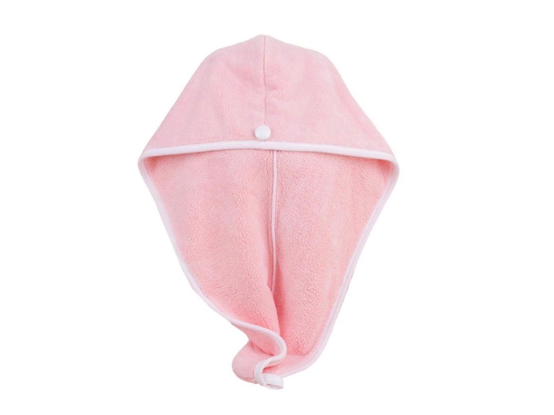 Gorro de microfibra para secar el cabello para mujer, de secado rápido, ideal para cabello rizado y ondulado. Color rosa claro. Rosewell