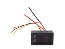 Voltímetro Y Amperímetro Digital Con Doble Pantalla Led, Medición De Cc De 0 V A 100 V Y De 0 A 100 A.