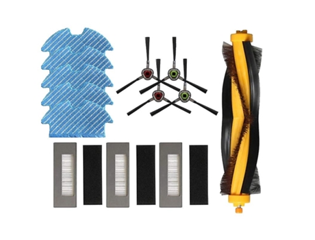 Kit de pano de limpeza de filtro de escova lateral principal para ecovacs deebot ozmo 900