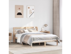 Syfax™ Estructura De Cama Sin Colchón Madera De Pino Blanco 150x200 Cm