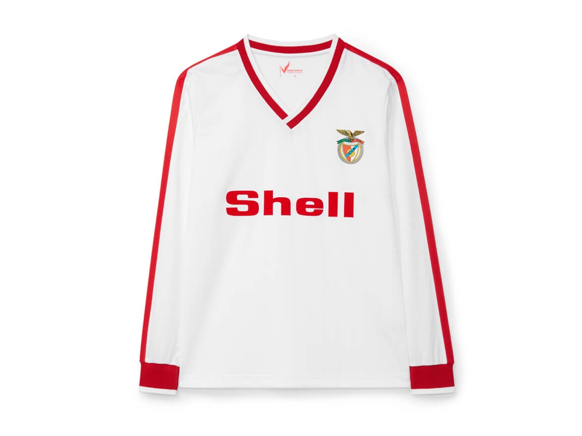 Camiseta Retro Benfica Shell 1986 1987 Sport Lisboa E Benfica
