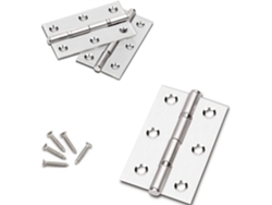 16 Piezas De Bisagras Pequeñas Acero Inoxidable Para Puertas Armario Planas En Miniatura 3 Pulgadas, Duradero