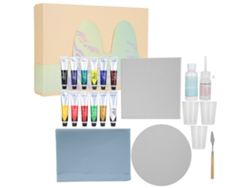 Kit de pintura en espiral DIY para niños con colores fluidos para Halloween