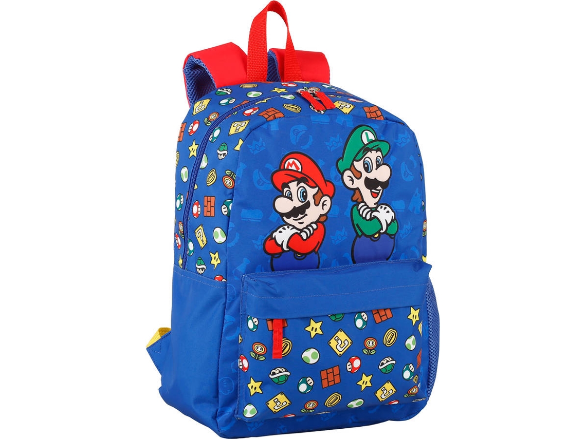 Mochila SUPERMARIO Mario y Luigi (Multicolor - Poliéster - 41x31x15 cm)