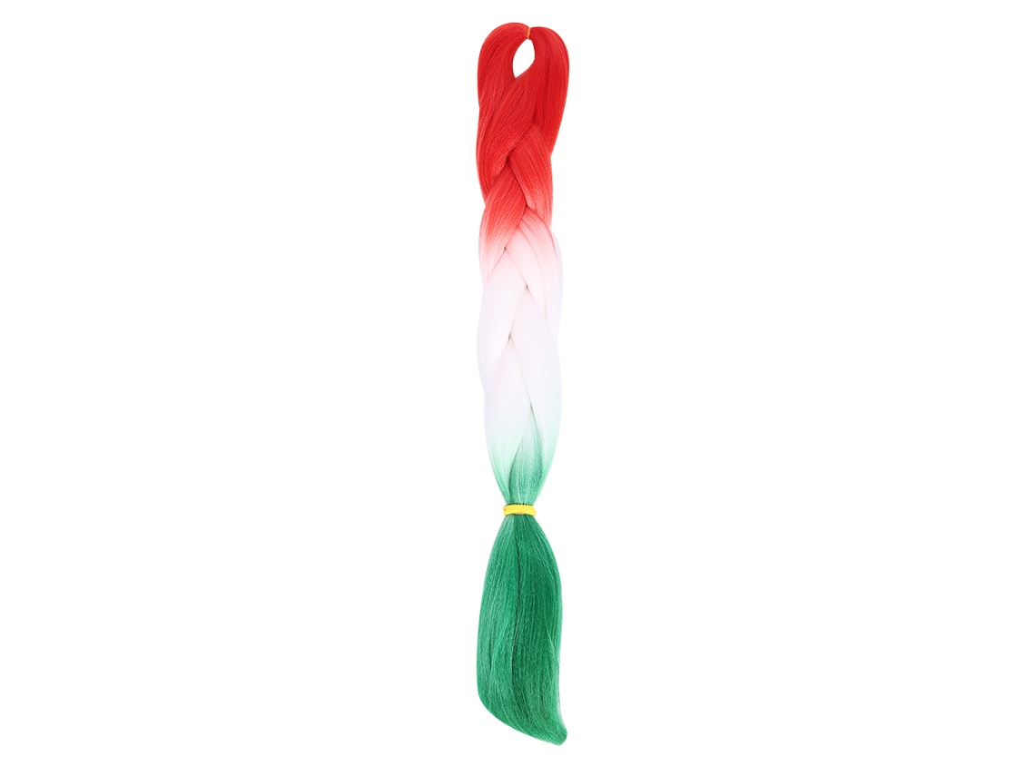 Extensión De Pelo Trenzado Tejido Ombre Resistente Al Calor Para Cosplay Y Fiesta De Halloween
