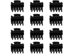 12 Pinzas Pequeñas Para El Cabello Para Mujeres Y Niñas, Pinzas Negras Anticaída Para Cabello Grueso.