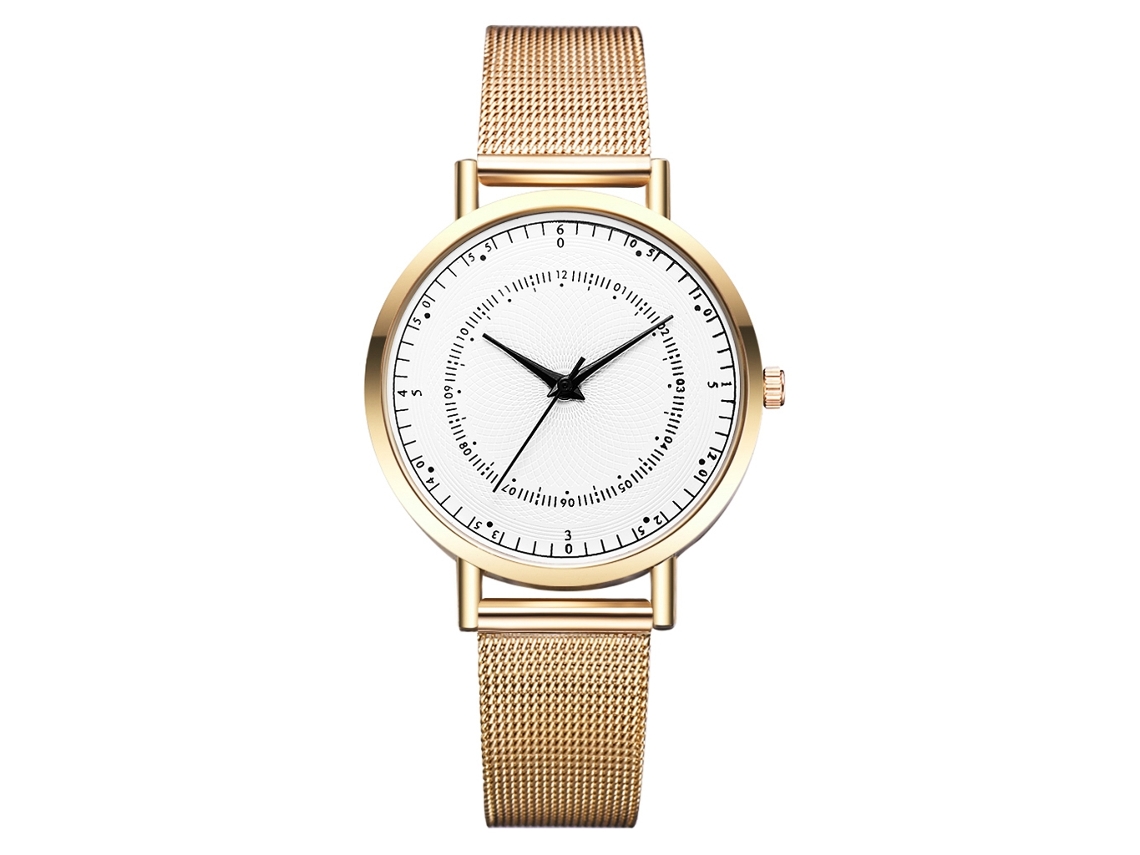 Reloj De Pulsera Sencillo Y Elegante Para Hombre Con Esfera De Acero Y Movimiento De Cuarzo.
