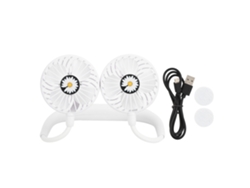 Látigo de cuello portátil recargable por USB con 3 velocidades - Blanco