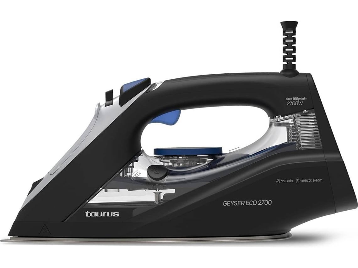 Plancha de vapor TAURUS Geyser Eco 2700 (chorro de vapor de 170 g/min - base de titanio)