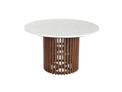 Mesa Comedor Acacia Terrazo 130x130x76cm