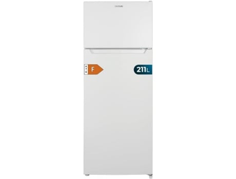 Frigorifico 262 L Bolero CoolMarket Combi 262 White E Clase E Ahorro energético Luz LED Bandejas de cristal Control electrónico de temperatura CECO...