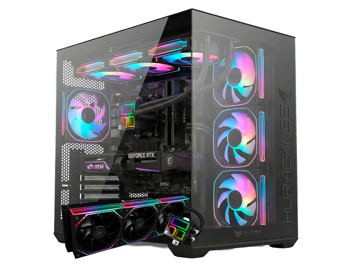 PC Gaming PC Racing - AMD Ryzen 7 5700X, 32 GB DDR4, 1 Tb SSD Nvme, GeForce RTX 5070