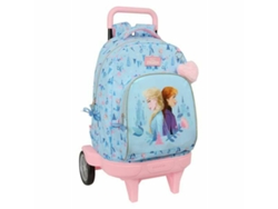 Mochila Escolar Con Ruedas Frozen Ice Magic (azul - Poliéster 300d)