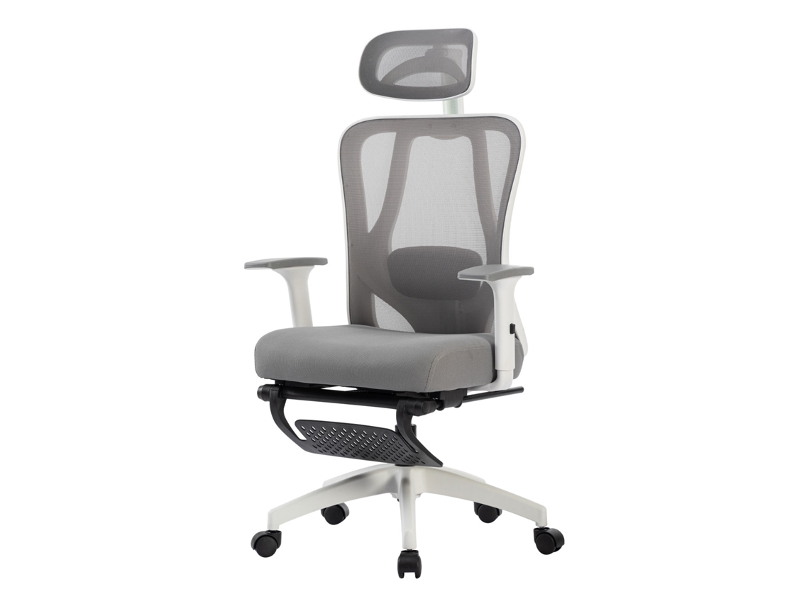 Silla de Oficina SEVEN COMFORT Reposabrazos y reposacabezas regulables con reposapiés, 135