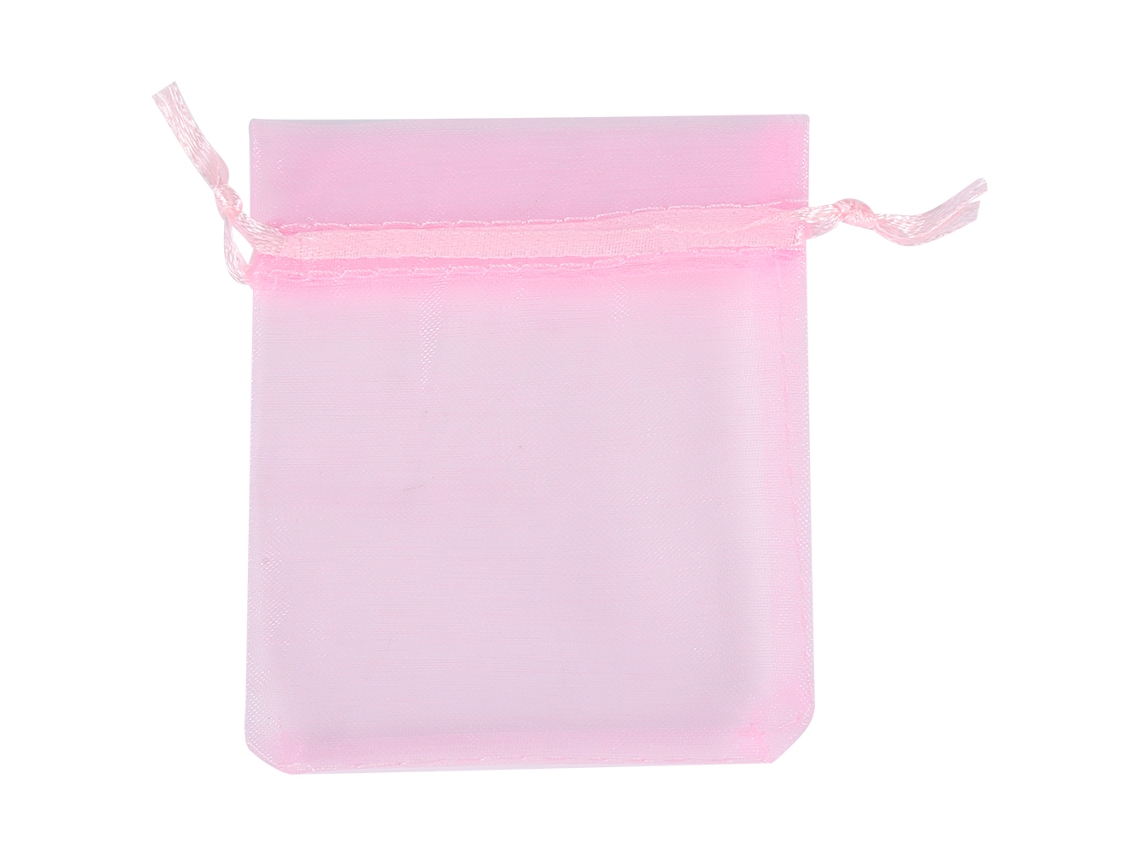 VYLARA Sacos de organza premium para doces, decoração de casamento, 9 x 12 cm (rosa)