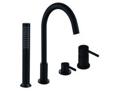 Grifería Para Bañera, De Montaje Sobre Encimera 098 En Latón Negro, Colección Céphise
