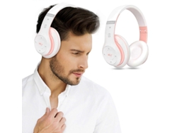 Auriculares Bluetooth Inalámbricos Con Ranura Para Tarjeta Sim, Función De Llamada Por Radio, Para Negocios - Rosa