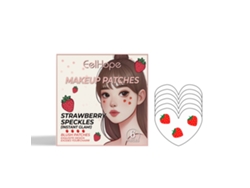 Pegatinas de maquillaje con diseño de fresa para fiestas y eventos.