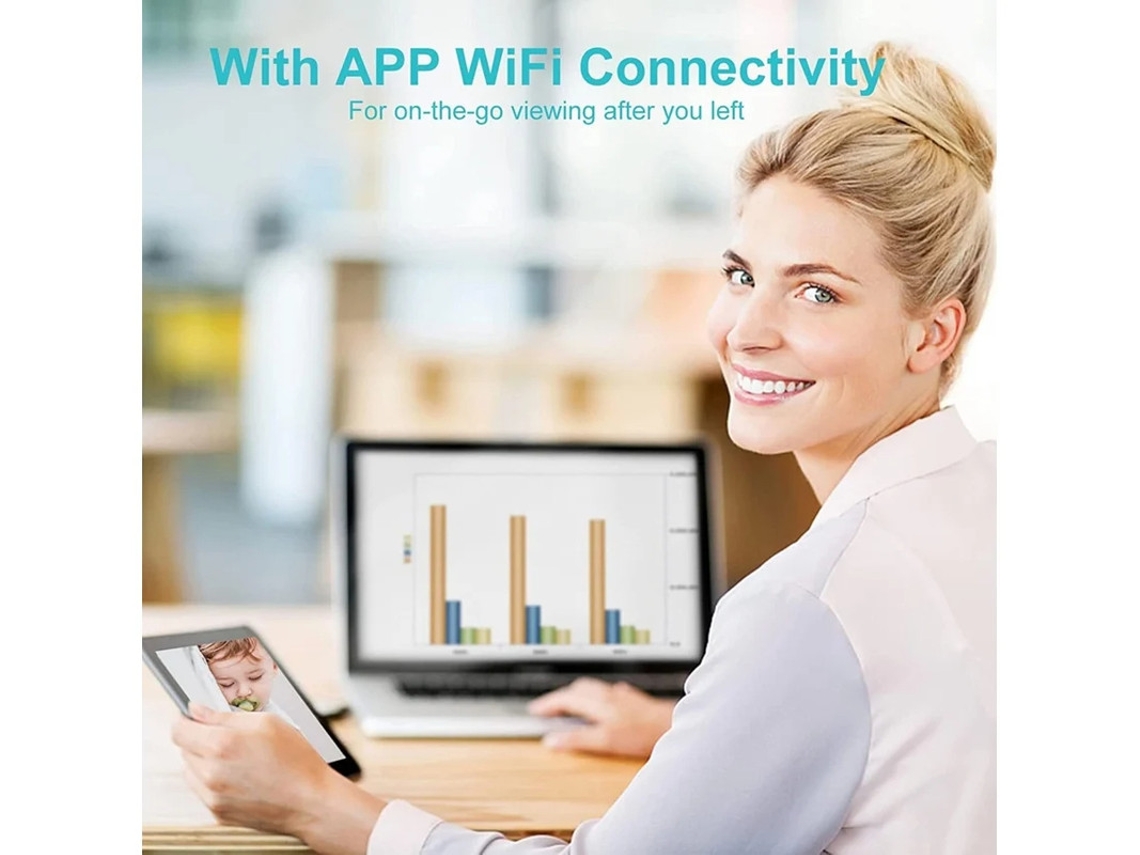 Mini cámara de seguridad para interiores, inalámbrica, 4K HD, WiFi, portátil, Bestvite