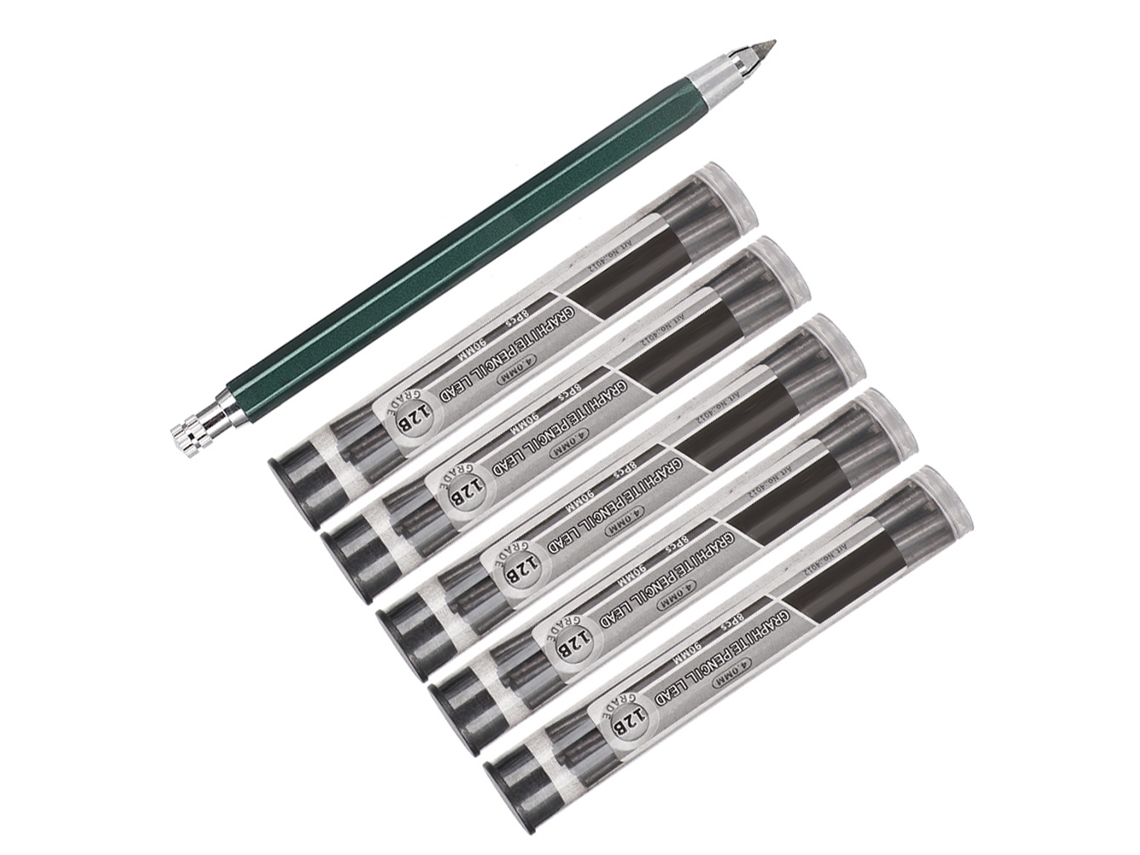 Lápiz Mecánico 4.0 Con Minas 2b-12b Para Dibujo, Ingeniería Y Material Artístico.