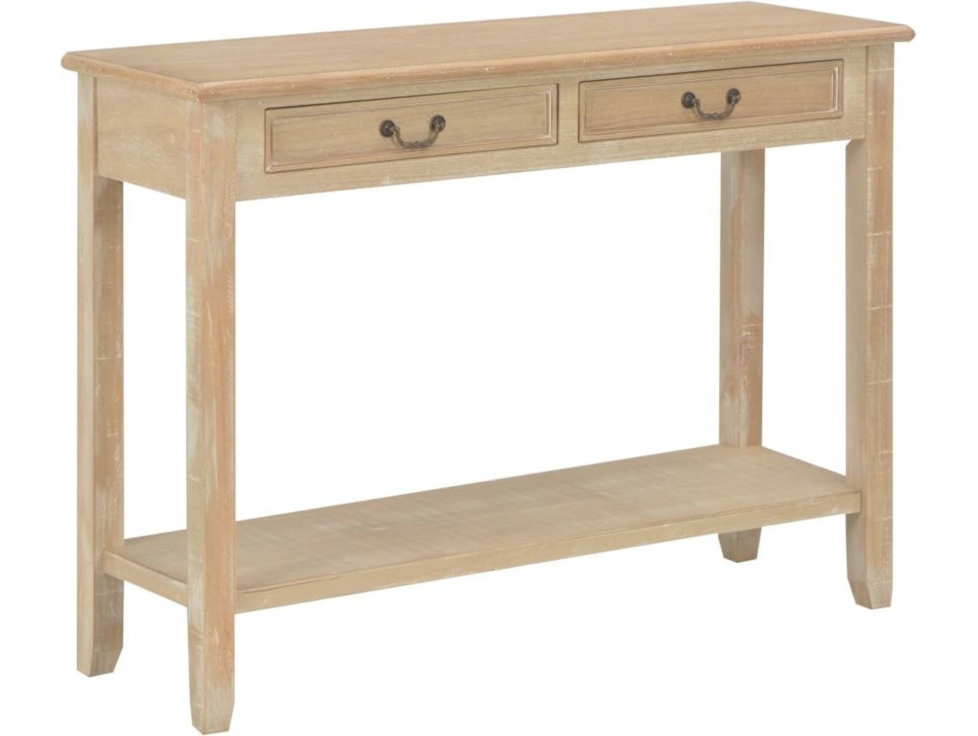 Mesa Consola VIDAXL Marrón Madera (110x35x80 cm)