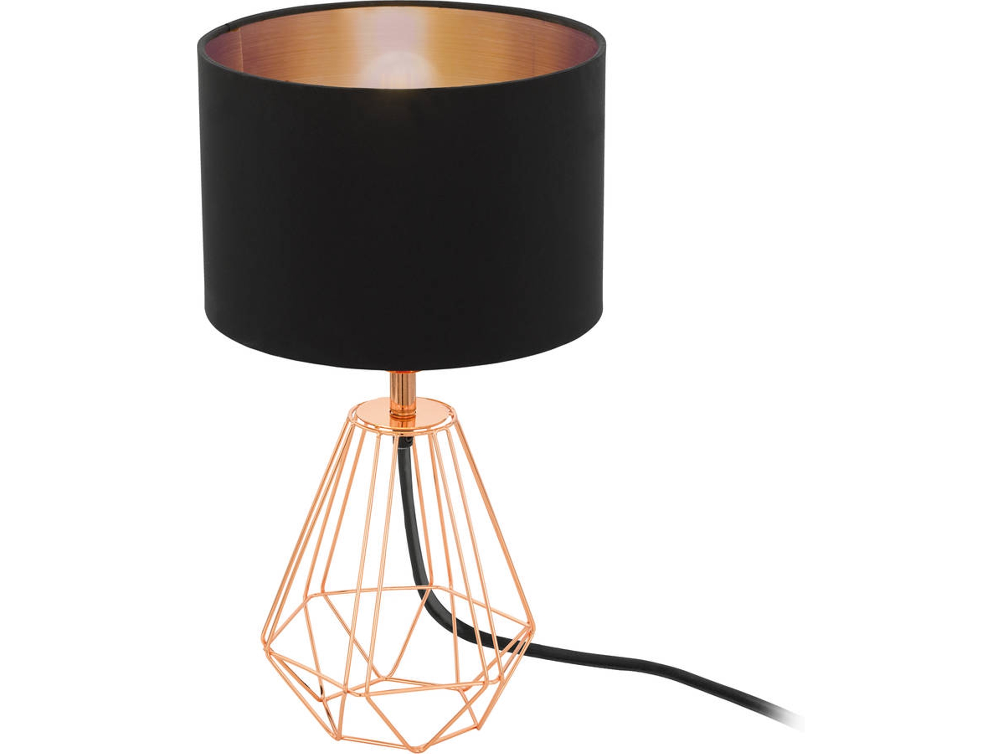 EGLO Lámpara de mesa Carlton 2 cobre