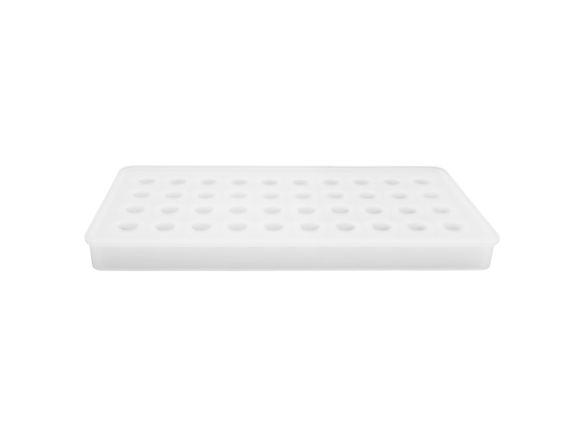 Molde De Silicona Para Bolas De Hielo Con 40 Agujeros, Bandeja Para Cubitos, Molde, Barra, Accesorios Transparentes
